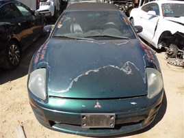 2001 MITSUBISHI ECLIPSE GS CONVERTIBLE GREEN 2.4 MT 203968